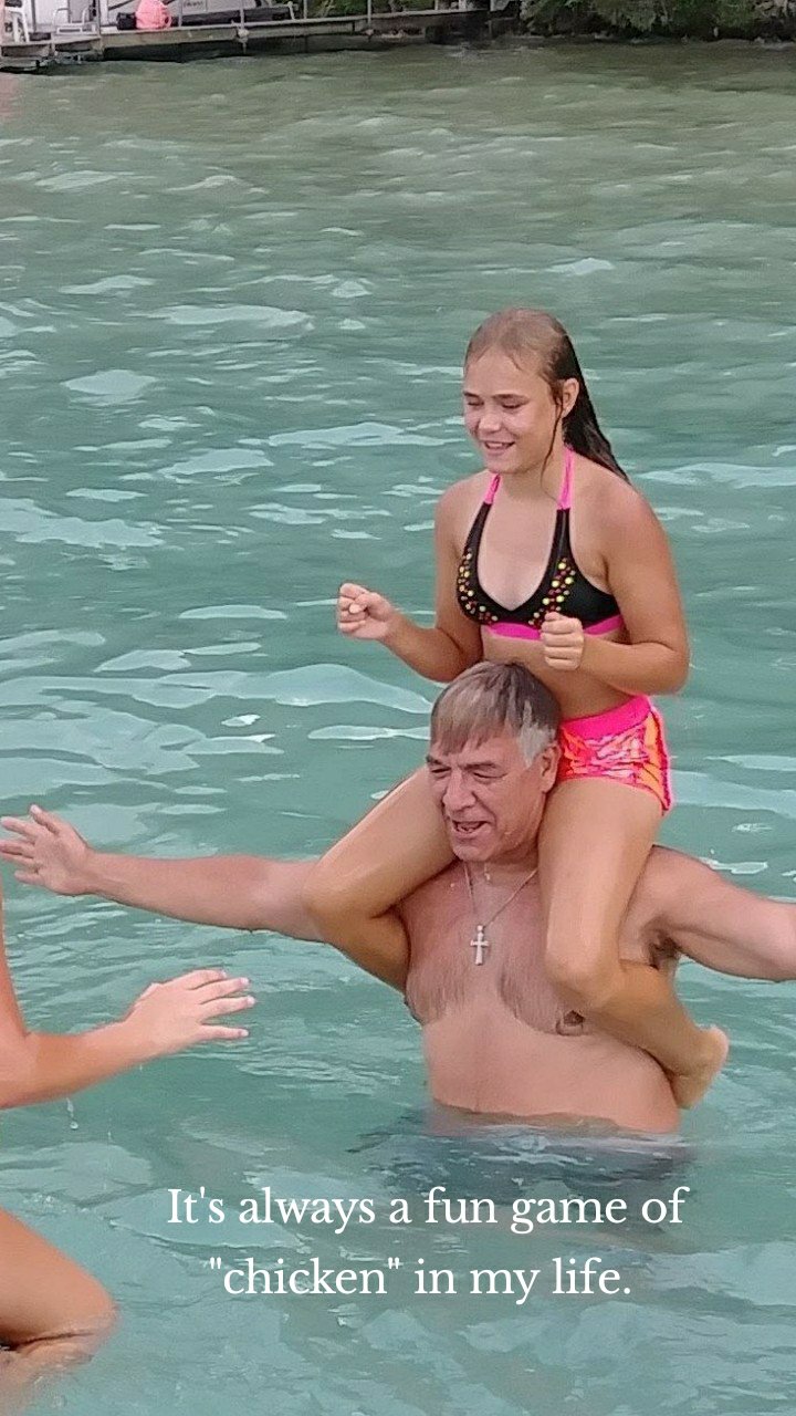 It's always a fun game of "chicken" in my life. 